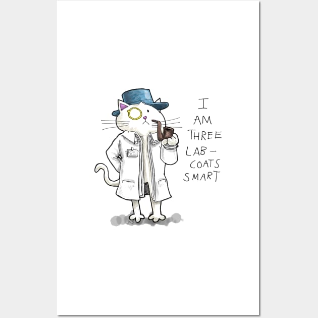 Dapper Cat - Lab Coats Wall Art by johnnybuzt